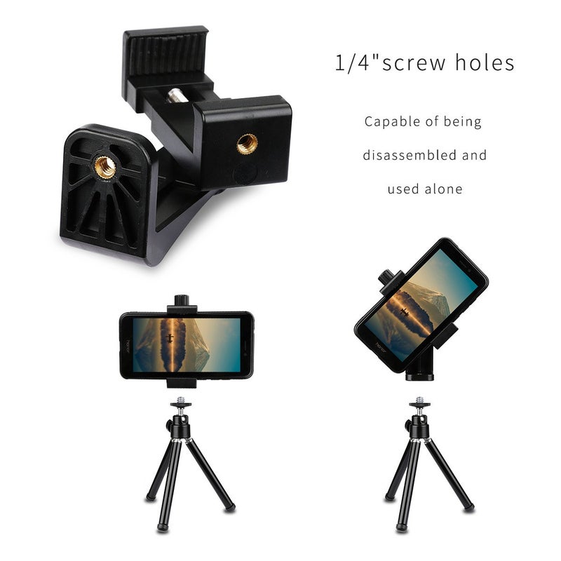 AFAITH Cell Phone Tripod Mount with Remote, Phone Holder Adapter Selfie Monopod with Adjustable Clamp for iPhone 16 15 14 13 12 11 Max Pro Phone X XR Xs 6 7 8 P,Samsung - Image 5